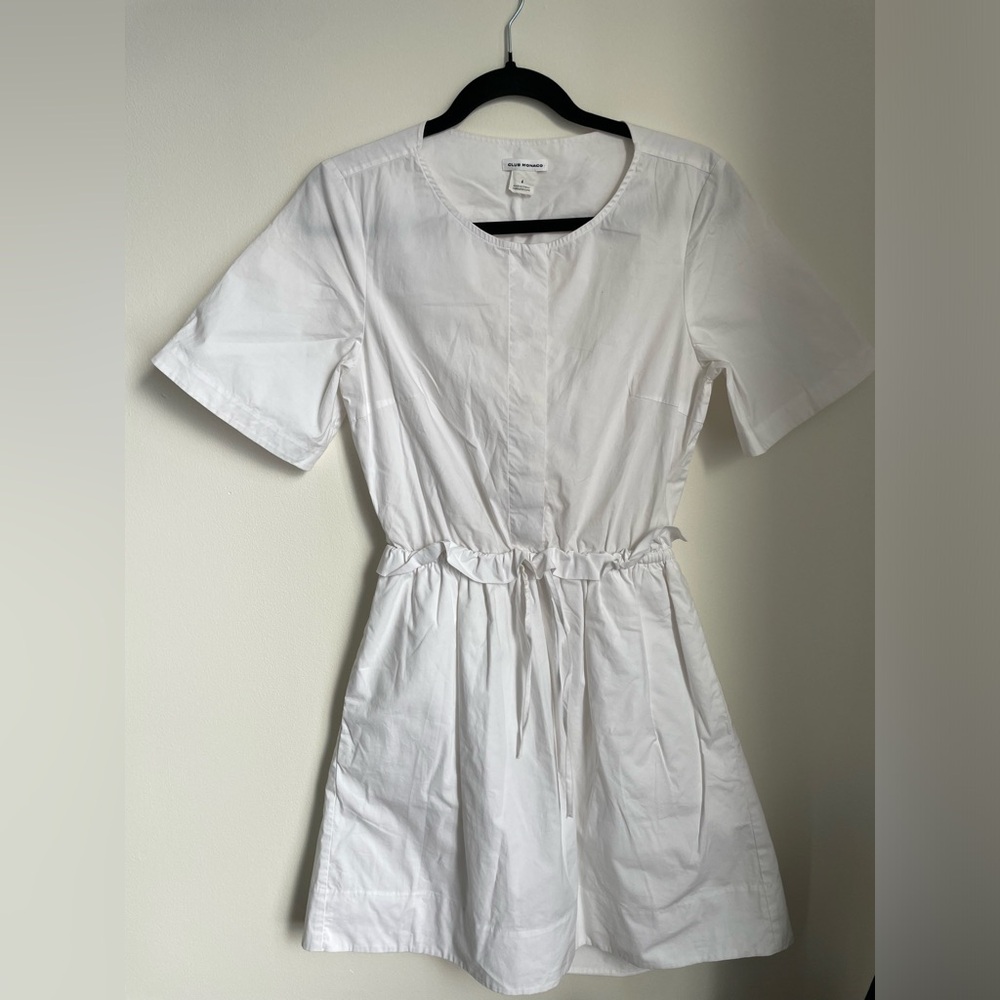 Club Monaco Cotton White Dress